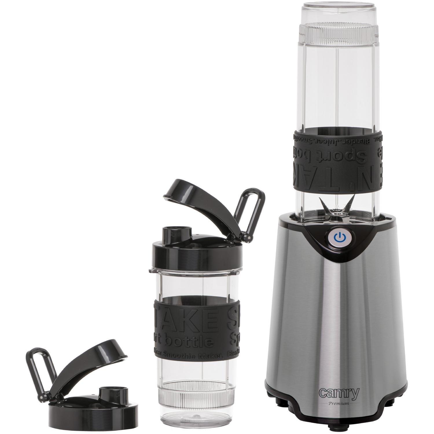 Блендер Camry CR 4069 inox 500W 2 скляні пляшки 570/400 мл Grey (CR4069I) - фото 4