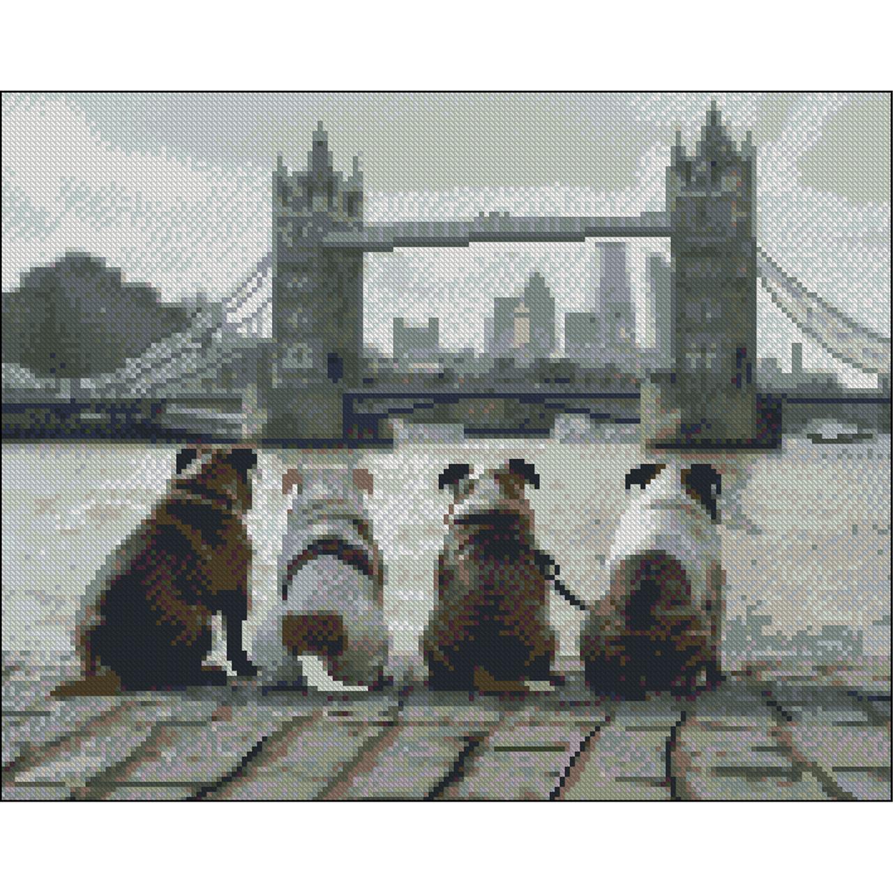 Алмазна мозаїка Strateg Чотирилапі без підрамника 40х50 см (ZAV4050-41)