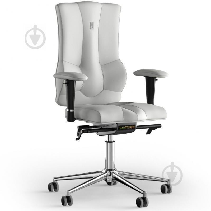 Кресло KULIK SYSTEM ELEGANCE Экокожа без подголовника без строчки Белый (10-909-BS-MC-0202)
