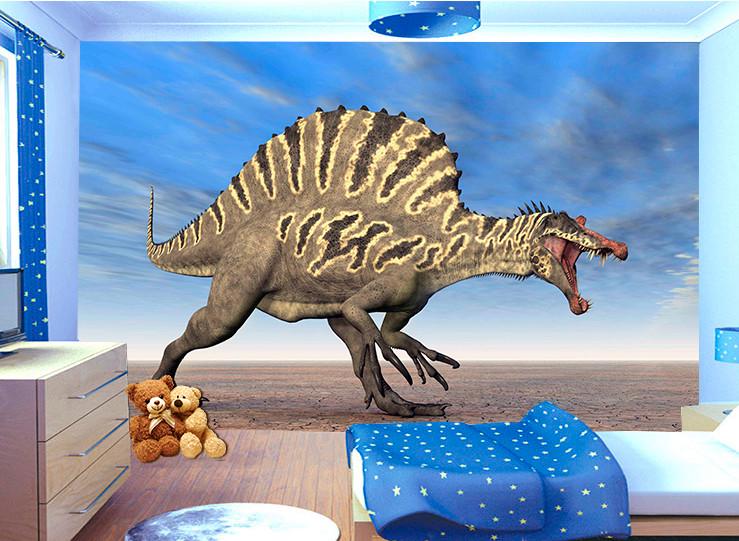 Фотообои 3D для детской комнаты Грозный динозавр