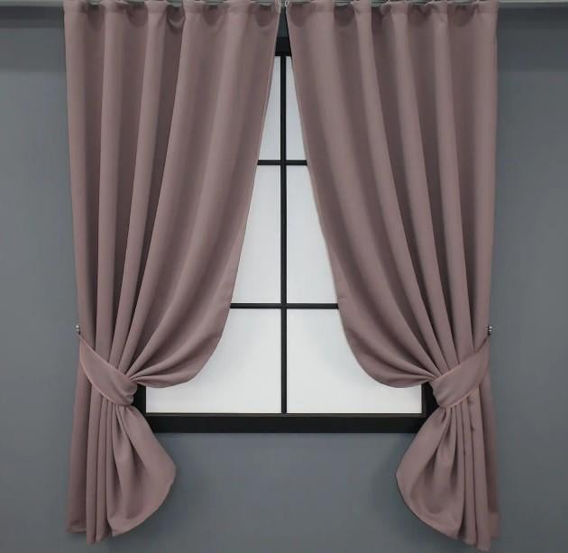 Комплект штор Bagema Rvs блекаут 1,3х1,7 м 2 шт. Пудровый (1245ш)