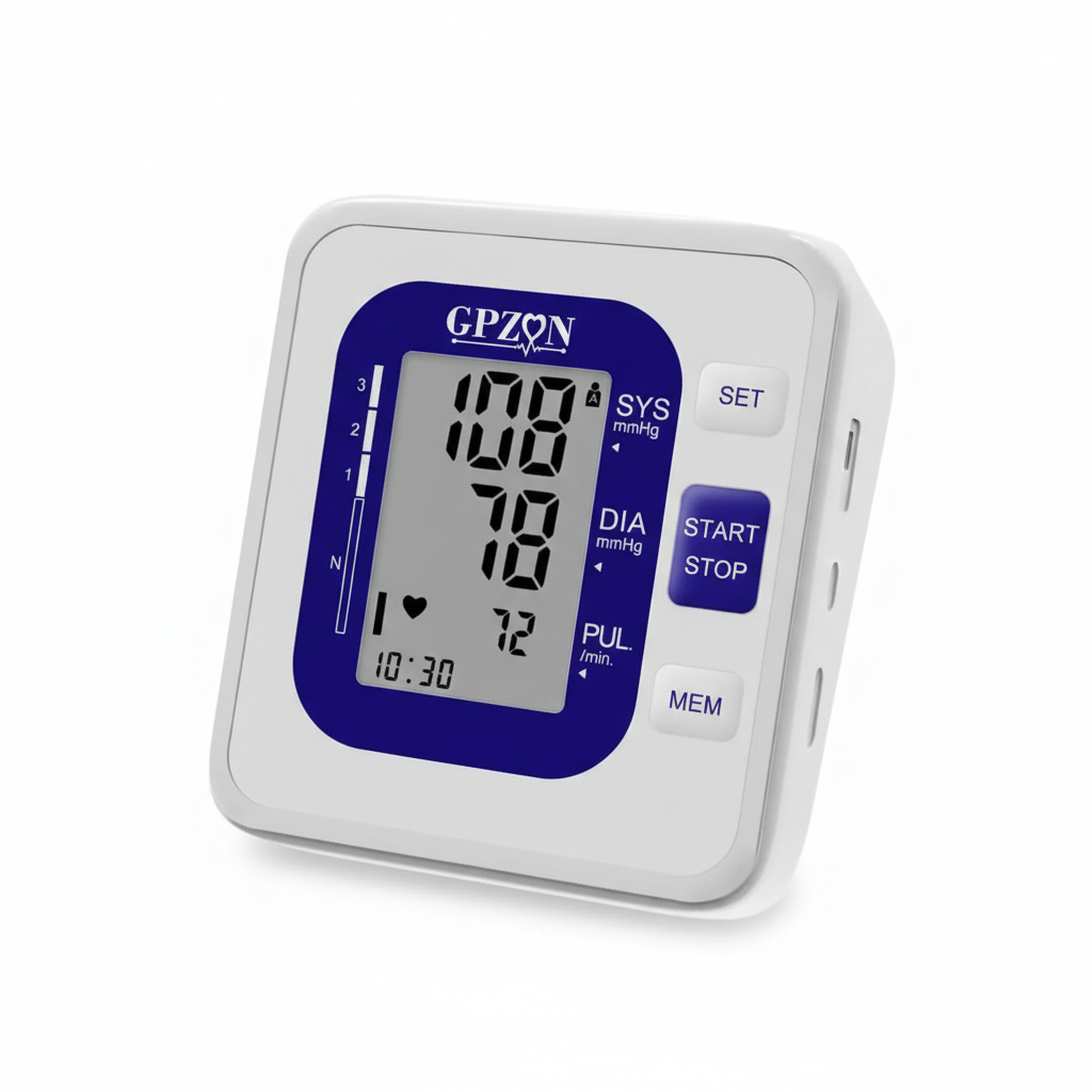Тонометр автоматический на плечо GPZON память на 240 измерений манжета 22–42 см (0365)