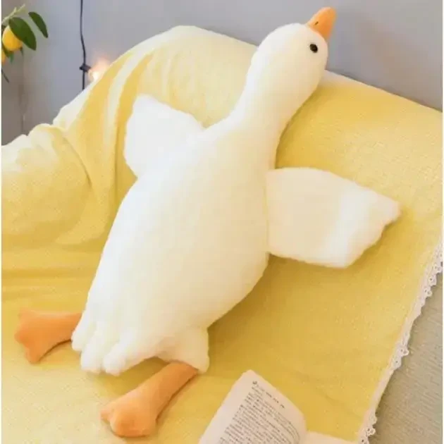 М'яка плюшева іграшка-антистрес гусак плюшева подушка довгий 110 см