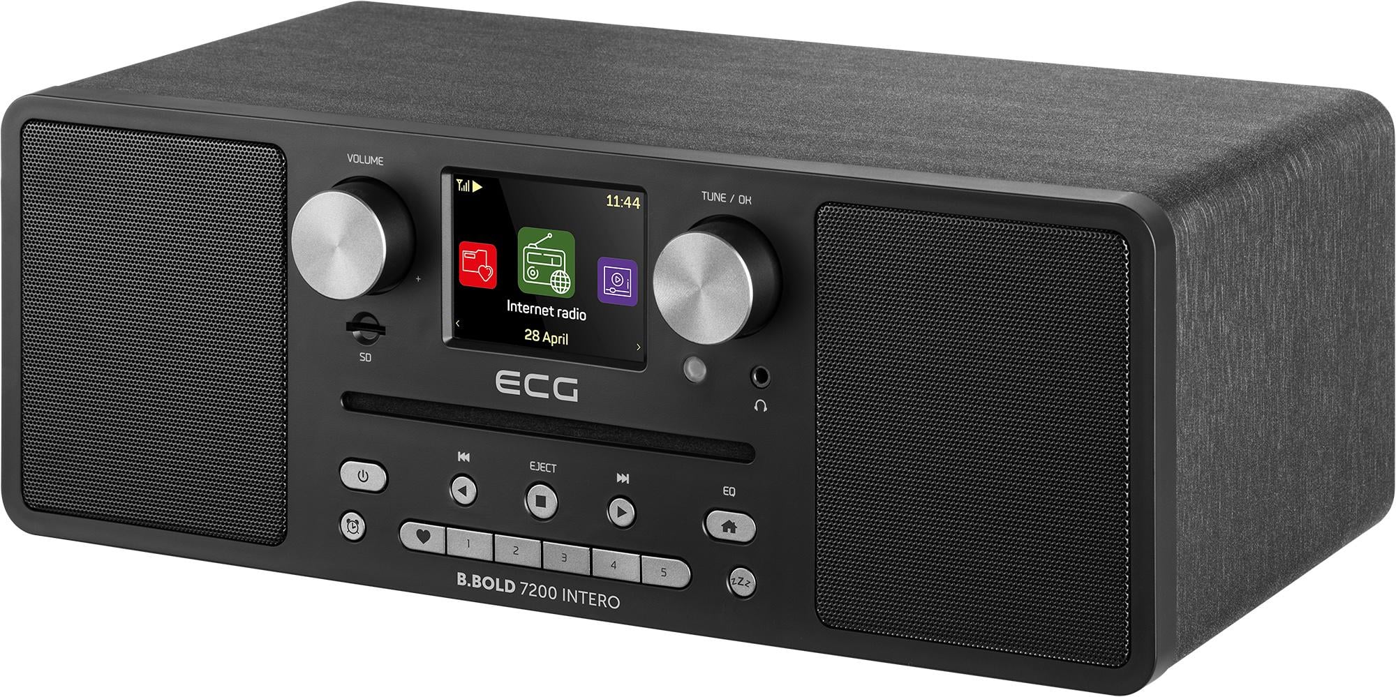 Интернет/DAB+/FM-радио с компакт-диском ECG B.BOLD 7200 Intero Black (41762)