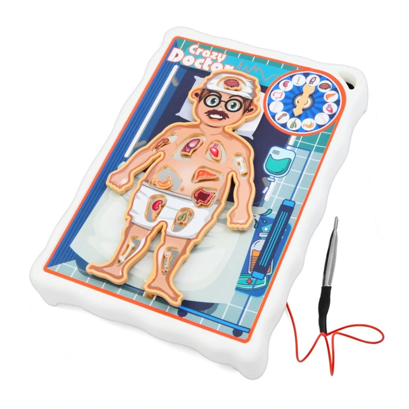 Настільна гра дитяча "Crazy Doctor" 1295-3 ігрове поле рулетка (29224)