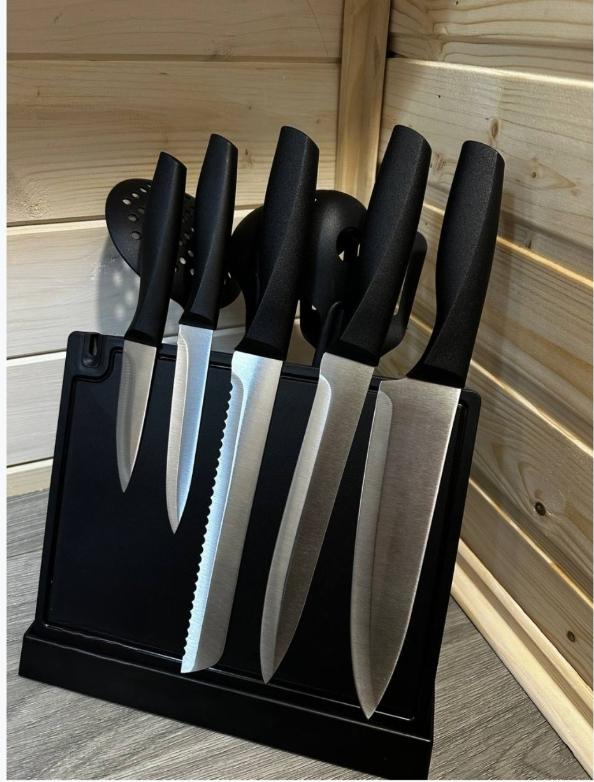 Набор кухонных ножей TS Kitchen 10 пр. Черный (14975406) Набор кухонных ножей TS Kitchen 10 пр. Черный (14975406)