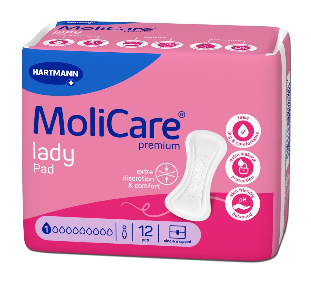 Урологические прокладки MoliCare Premium lady pad 1 капля 12 шт.