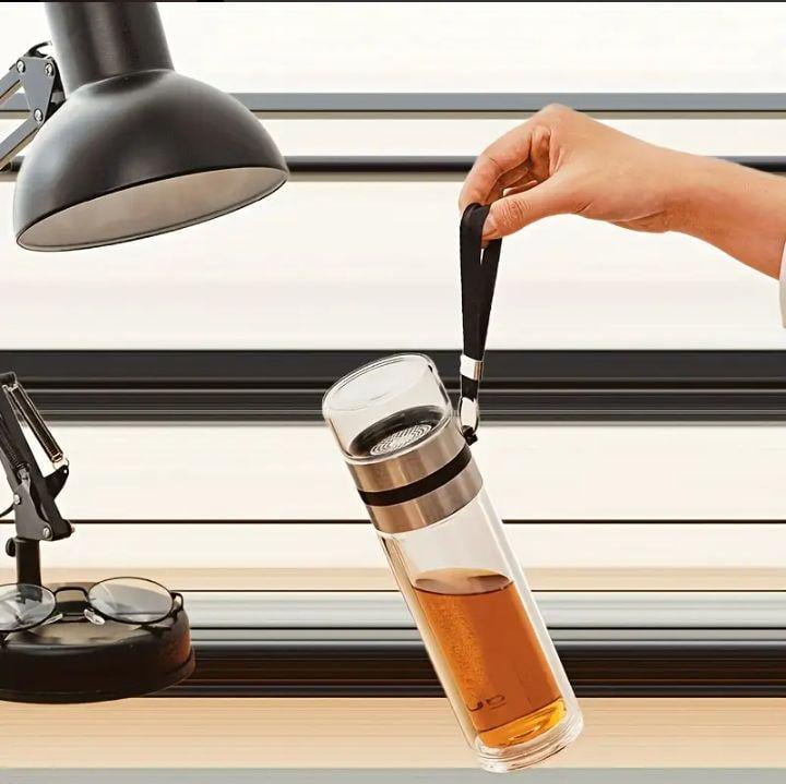 Термос-заварник для чаю з подвійною колбою скляний 500 мл (2731065079) - фото 7 Термос-заварник для чаю з подвійною колбою скляний 500 мл (2731065079) - фото 7