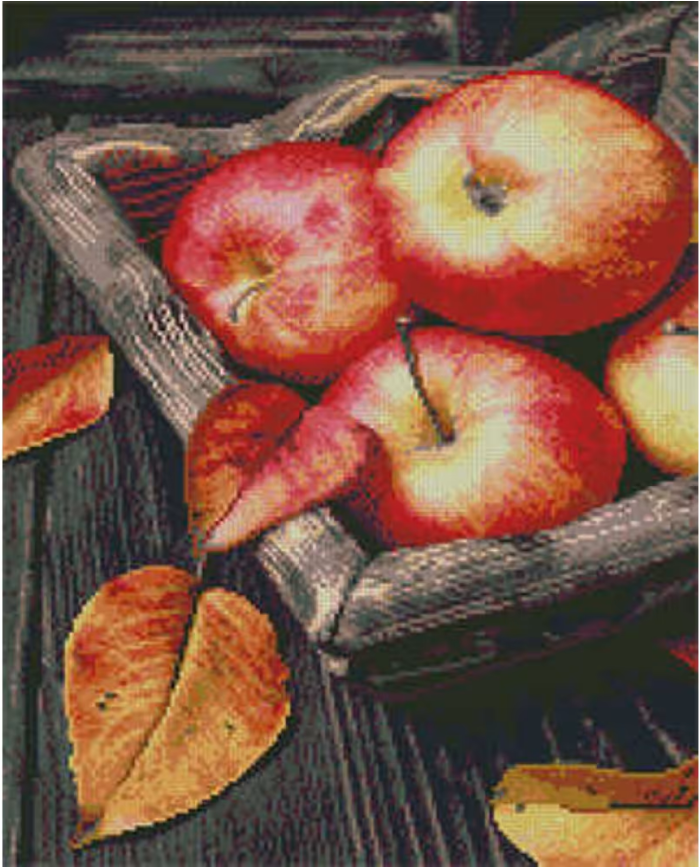 Алмазная мозаика Strateg Сочные яблоки 40х50 см ( L-043)