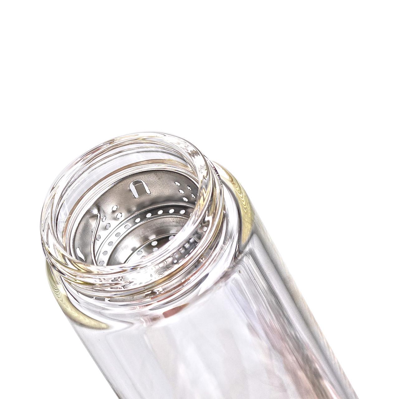 Термос стеклянный с двойными стенками и ситечком 330 мл Черный (2431236543) - фото 3 Термос стеклянный с двойными стенками и ситечком 330 мл Черный (2431236543) - фото 3