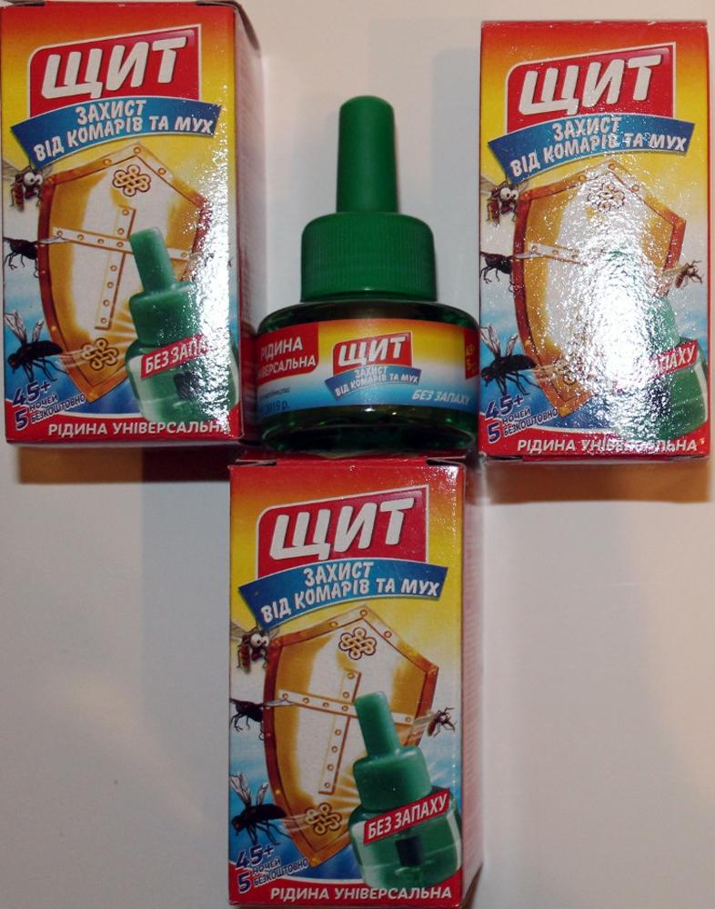 Жидкость для фумигатора от комаров Щит 45+5 ночей 27 мл Красный - фото 7