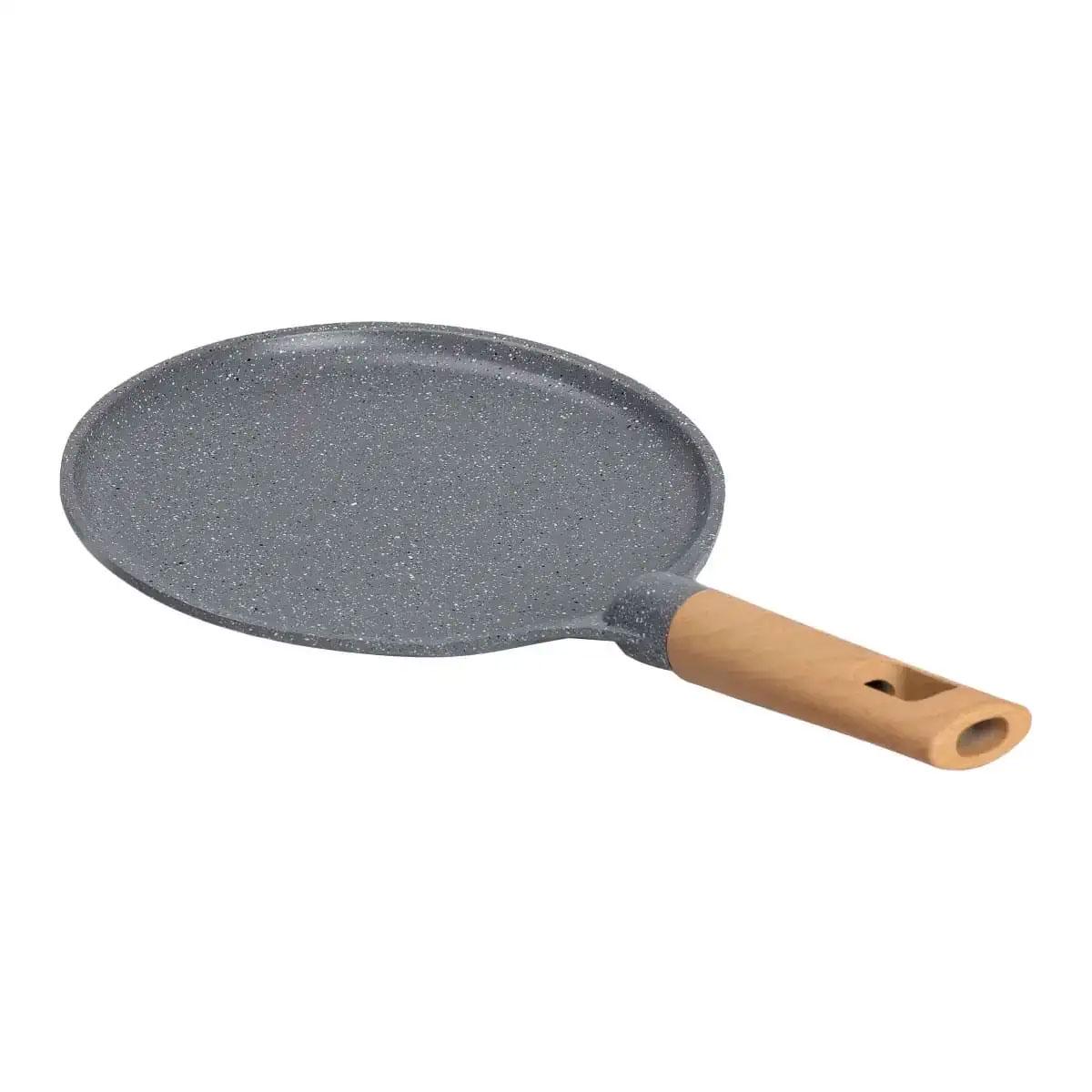 Млинна сковорідка з мармуровим антипригарним покриттям алюмінієва MGC ⌀22 см Сірий - фото 3 Млинна сковорідка з мармуровим антипригарним покриттям алюмінієва MGC ⌀22 см Сірий - фото 3