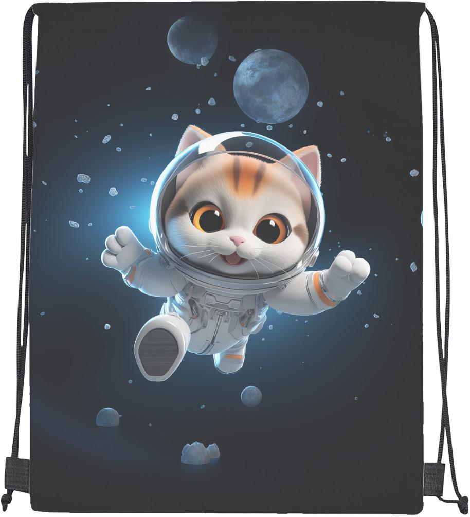 Мішок cпортивний Кіт у космосі (mishok-sport-220296923-kit-u-kosmosi)