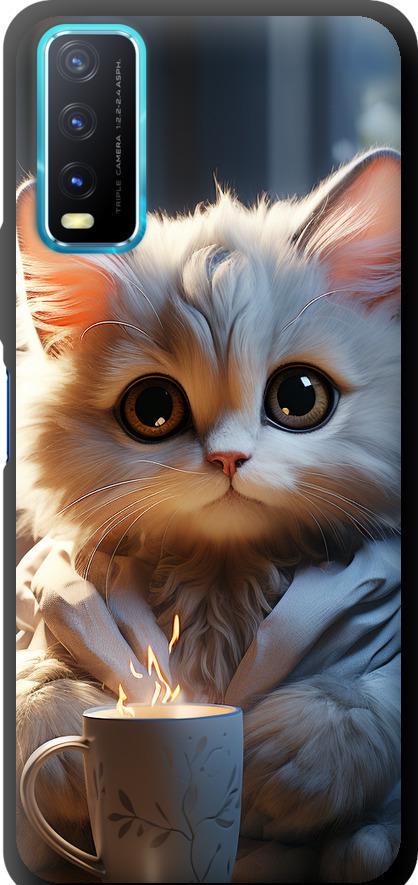 Чехол на Vivo Y20 White cat (5646b-2078-42517)