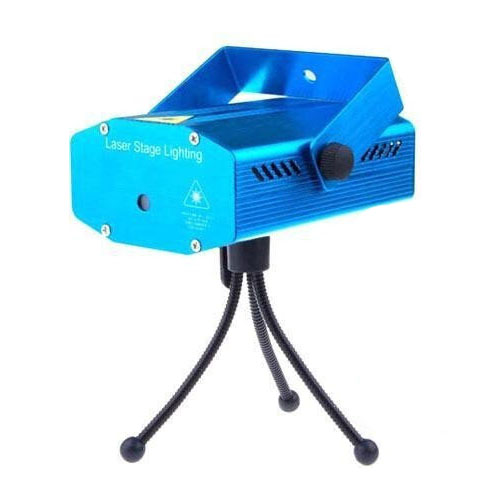 Лазер синий металлический 1 режим и рисунок (точечный) на ножках