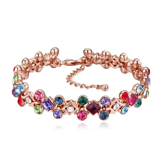Браслет с кристаллами Сваровски 24141 Italina Разноцветные