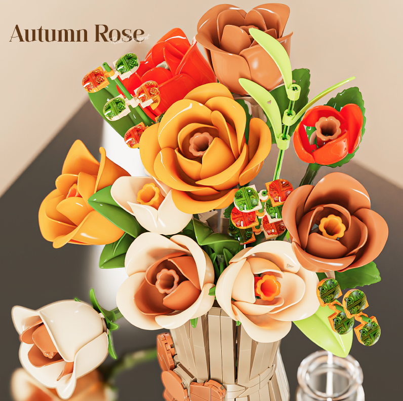 Конструктор Цветы Романтический букет для девочки 868 дет. (13066) - фото 7 Конструктор Цветы Романтический букет для девочки 868 дет. (13066) - фото 7