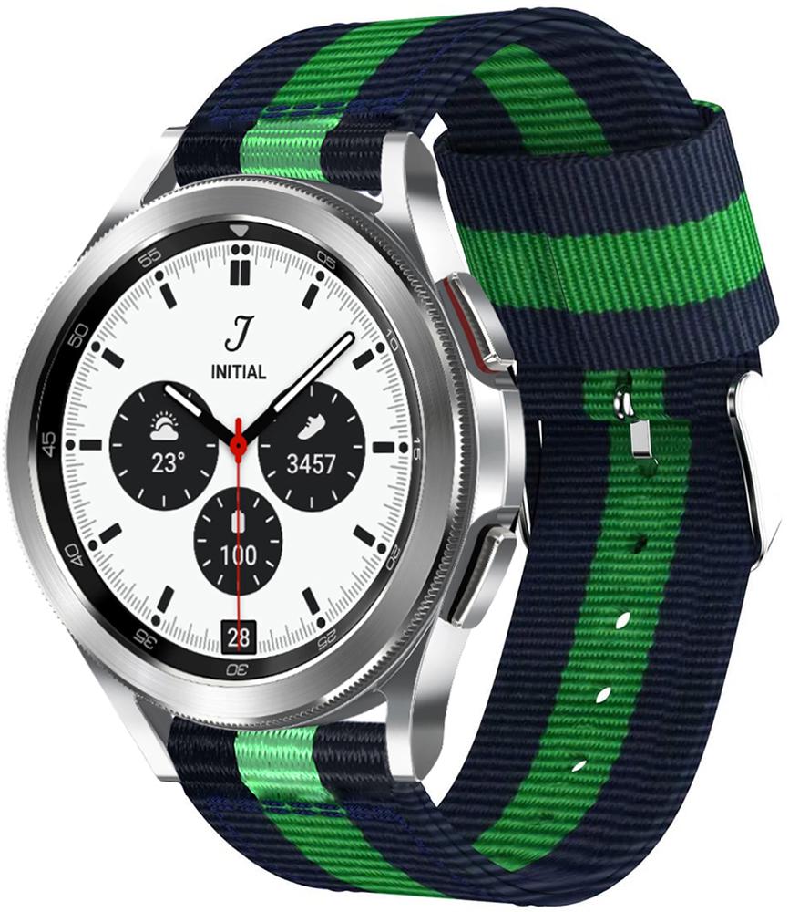 Браслет тканевый Canvas для Galaxy Watch 4 Classic 42 мм Blue/Green (23484) Браслет тканевый Canvas для Galaxy Watch 4 Classic 42 мм Blue/Green (23484)
