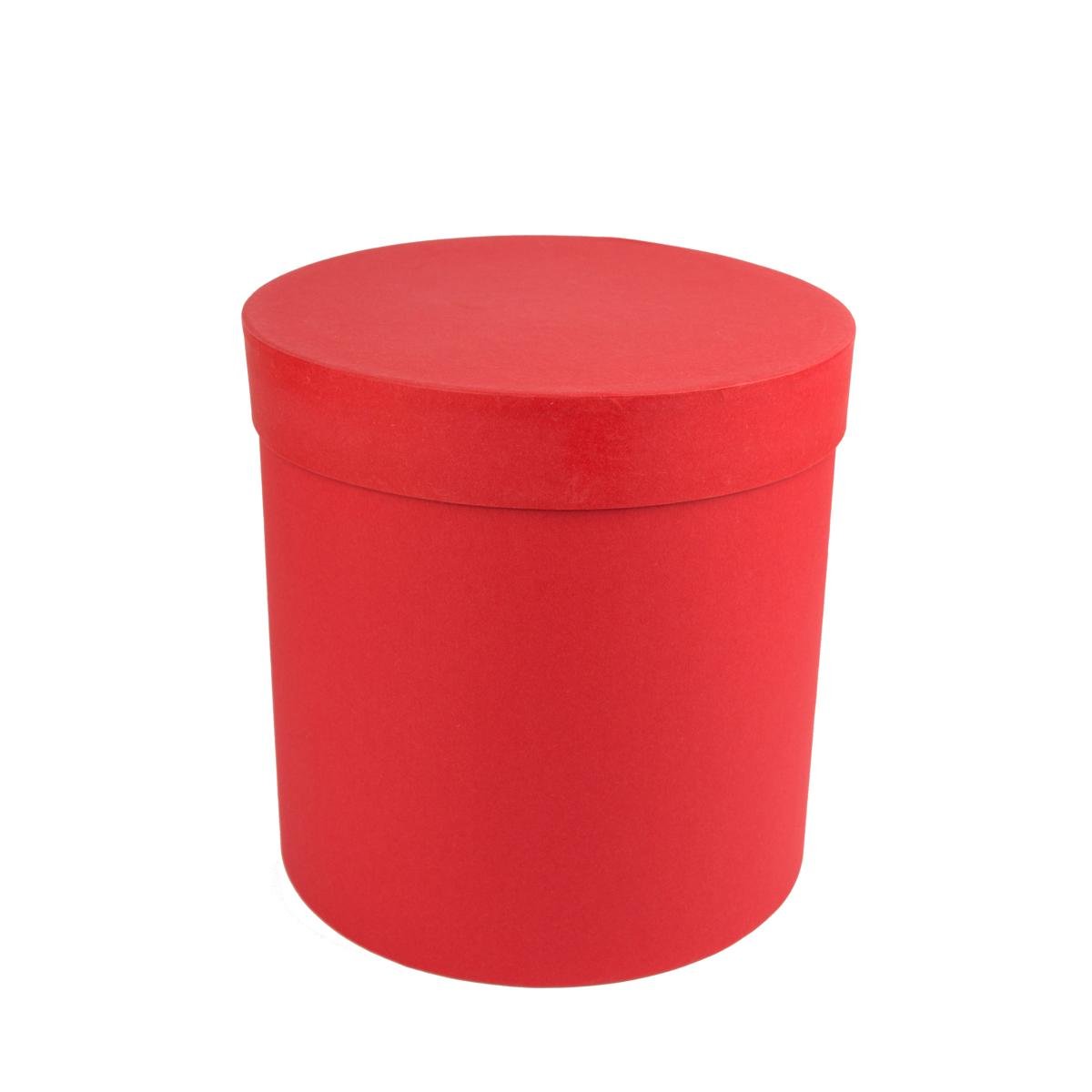 Коробка Perfectbox цилиндрическая матовая 21х20х20 см Красный (21205)