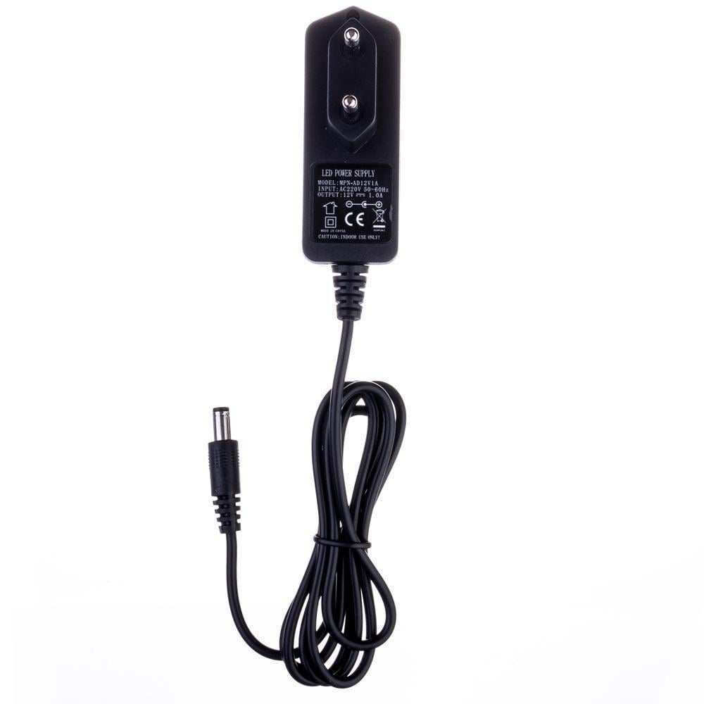 Блок живлення пластиковий корпус 12V 1А 12W (MPN-AD12W-12V-1A) - фото 2