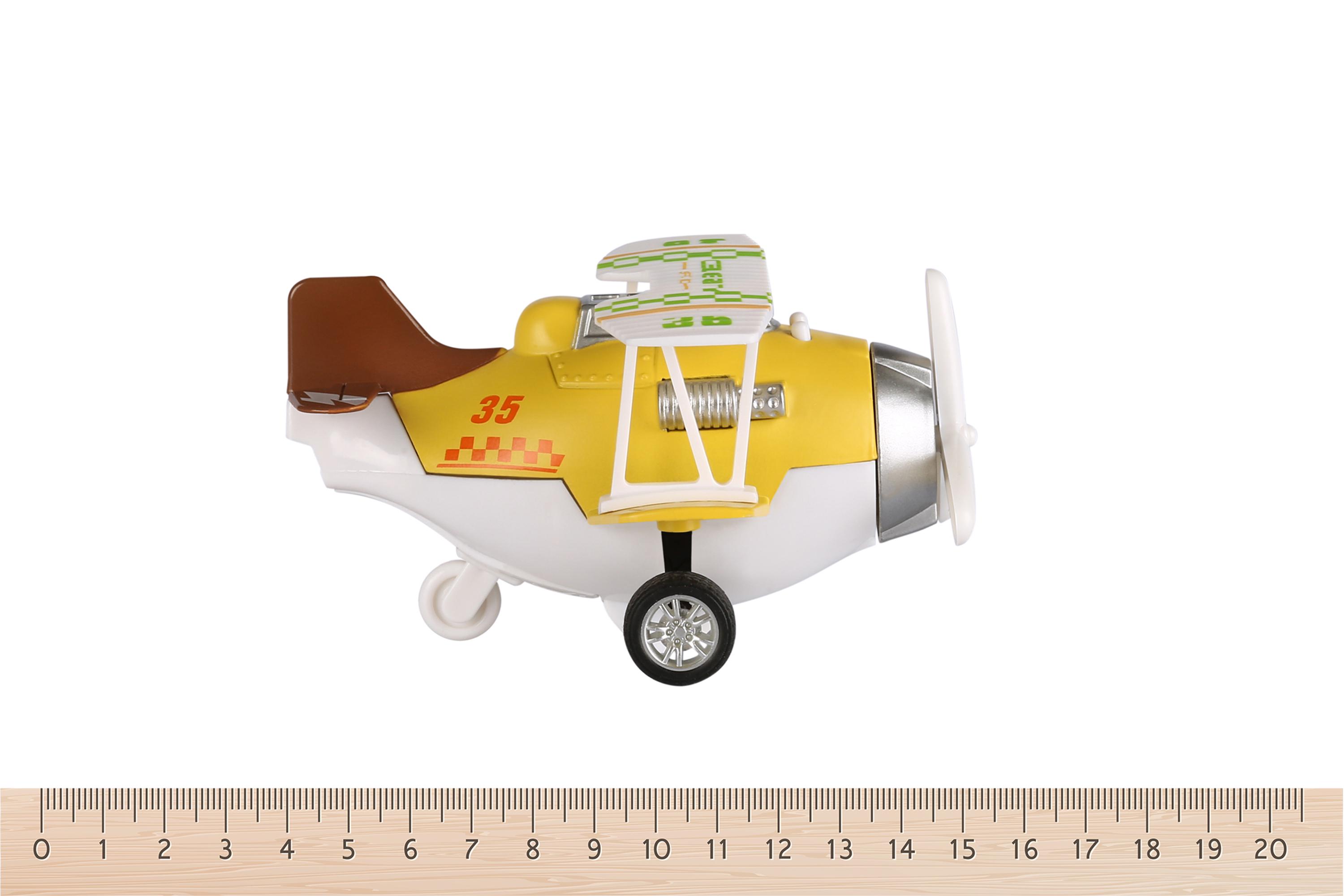 Игрушечный самолетик Same Toy Aircraft со светом и музыкой Желтый (SY8015Ut-1) - фото 3