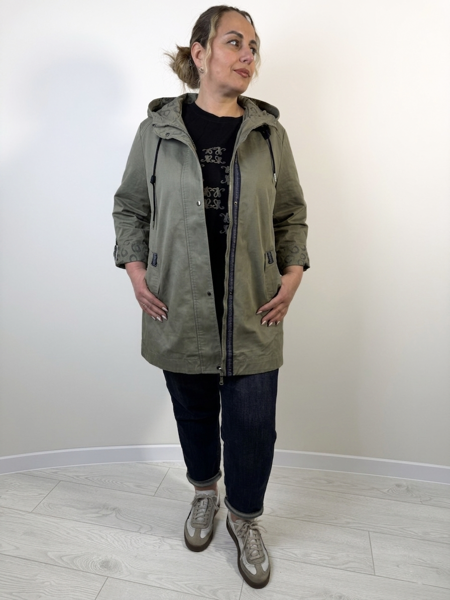 Куртка-парка жіноча демісезонна 5XL Хакі (611/5XL(X))