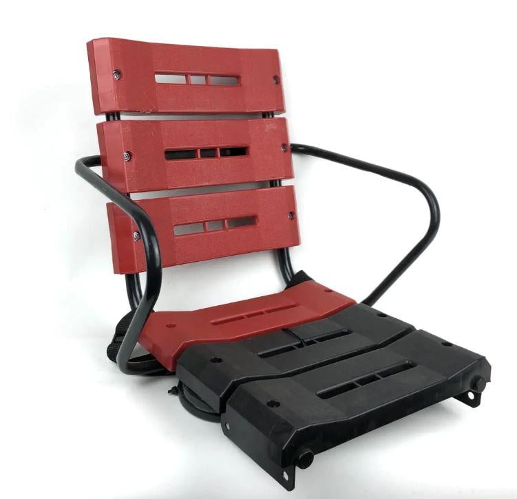 Детское велокресло КОЛЕСО крепление на багажник/металлический корпус/пластик Красный (50000734)