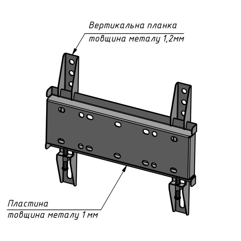 Кріплення для ТВ SECTOR TV20F кронштейн настінний 23-43" Black (26832137) - фото 10 Кріплення для ТВ SECTOR TV20F кронштейн настінний 23-43" Black (26832137) - фото 10