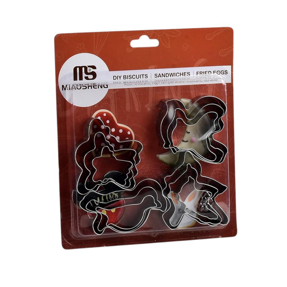 Набор формочек для печенья MS Birds 12 шт. фигурные из нержавеющей стали 16,5x24 см Стальной (R97585/R97574-11)