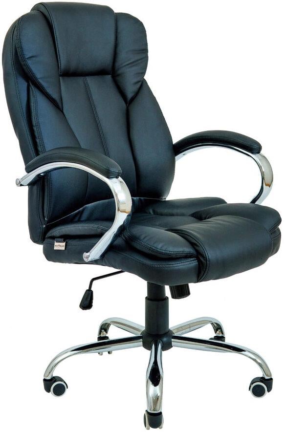 Офісне крісло керівника Nitro Хром М1 Tilt з екошкіри Чорний