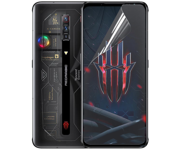 Противоударная гидрогелевая пленка Hydrogel Film для ZTE Nubia Red Magic 6S Pro, Transparent