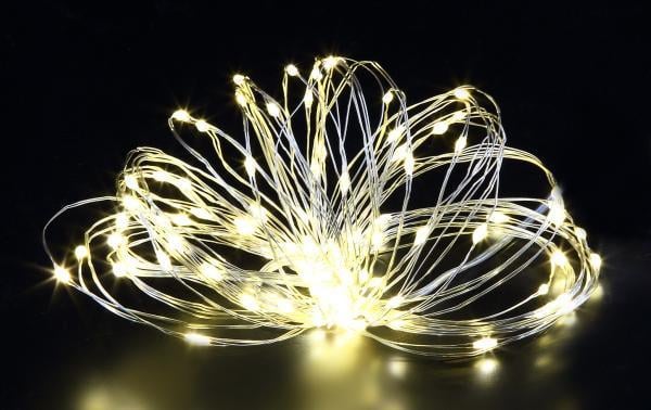 Гірлянда LED нитка Novogod'ko Мідний дріт 100 ламп 10 м Теплий білий (973782)