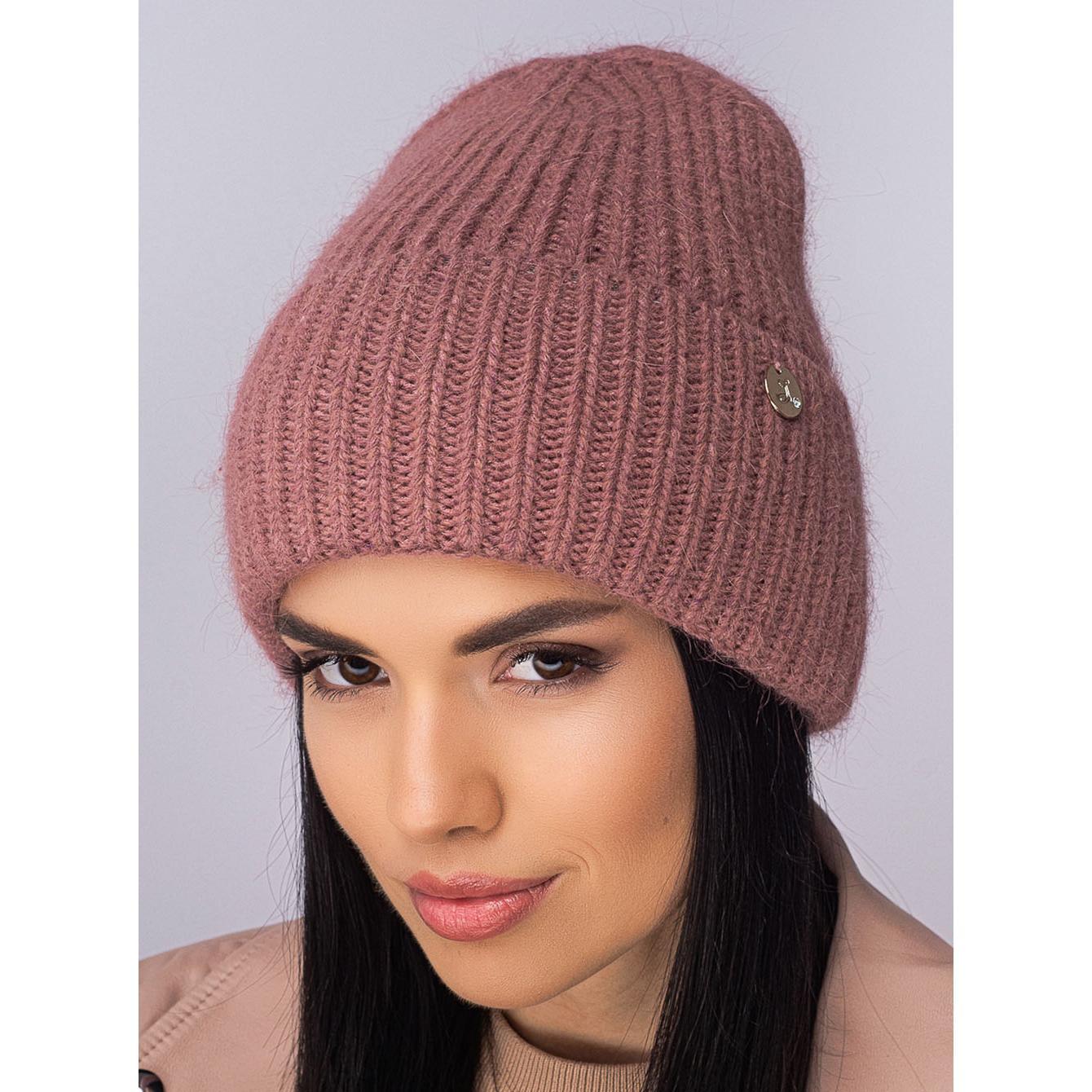 Шапка ангоровая женская Leks Роскошь one size Базальтовый - фото 1 Шапка ангоровая женская Leks Роскошь one size Базальтовый - фото 1