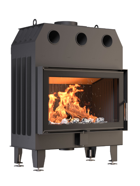 Каминная топка Bokar 8050 16,8 kW ceramatex Black