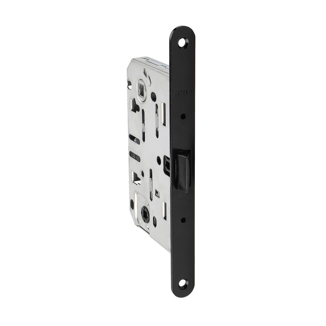 Врезной межкомнатный замок WC Siba 9650 MB B 50 мм Черный (SB9650 MB)