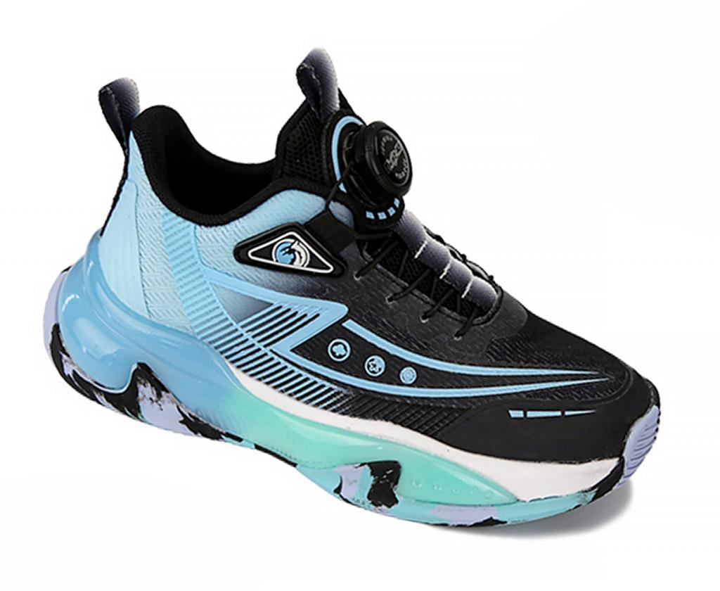 Кроссовки для мальчиков 723 в сетку р. 33 Черно-голубой