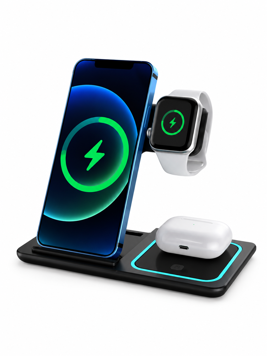 Станция зарядная беспроводная 3в1 15W для iPhone/Apple Watch/AirPods (49675896)