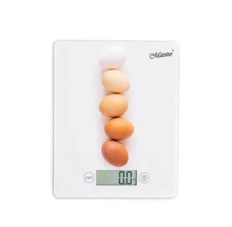 Весы кухонные круглые из закаленного стекла (a9c6e57b)