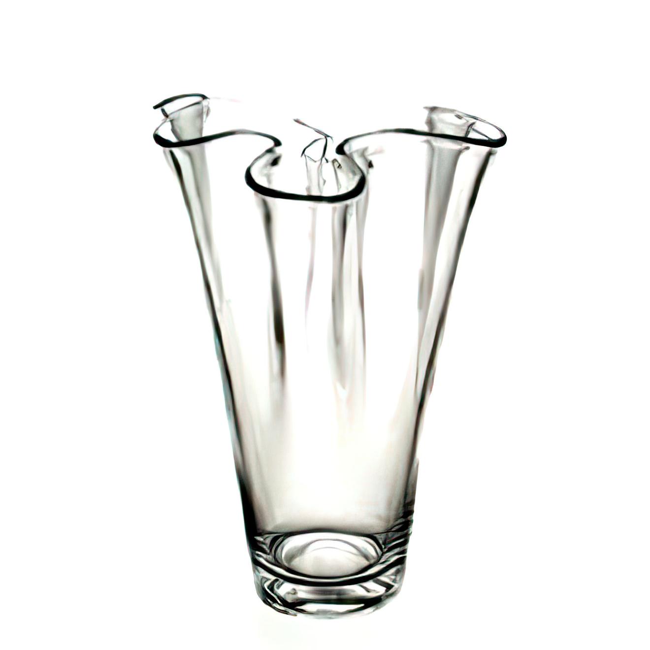 Ваза стеклянная Flora Хуста H-29 см (2898)