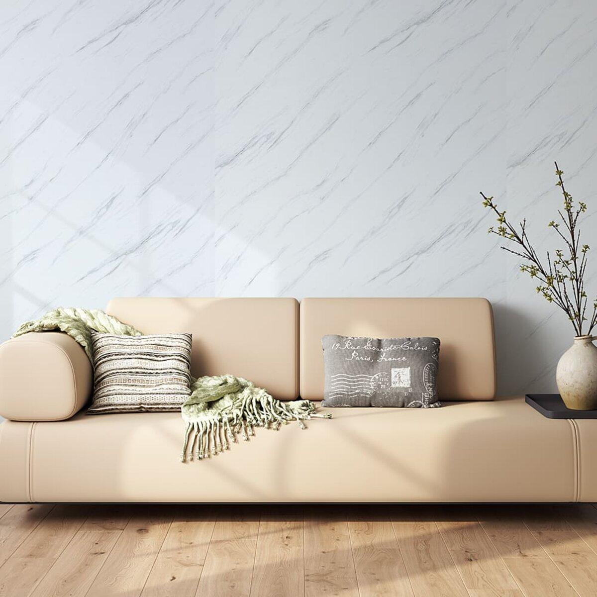 Плита декоративна ПВХ 1,22 м х2,44 м х3 мм Грецький Білий мармур (SW-00001402) - фото 8 Плита декоративна ПВХ 1,22 м х2,44 м х3 мм Грецький Білий мармур (SW-00001402) - фото 8