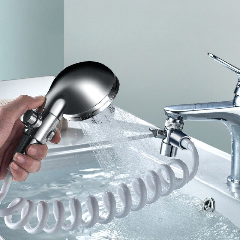 Душова система на умивальник Modified Faucet With external Shower Сріблястий - фото 5