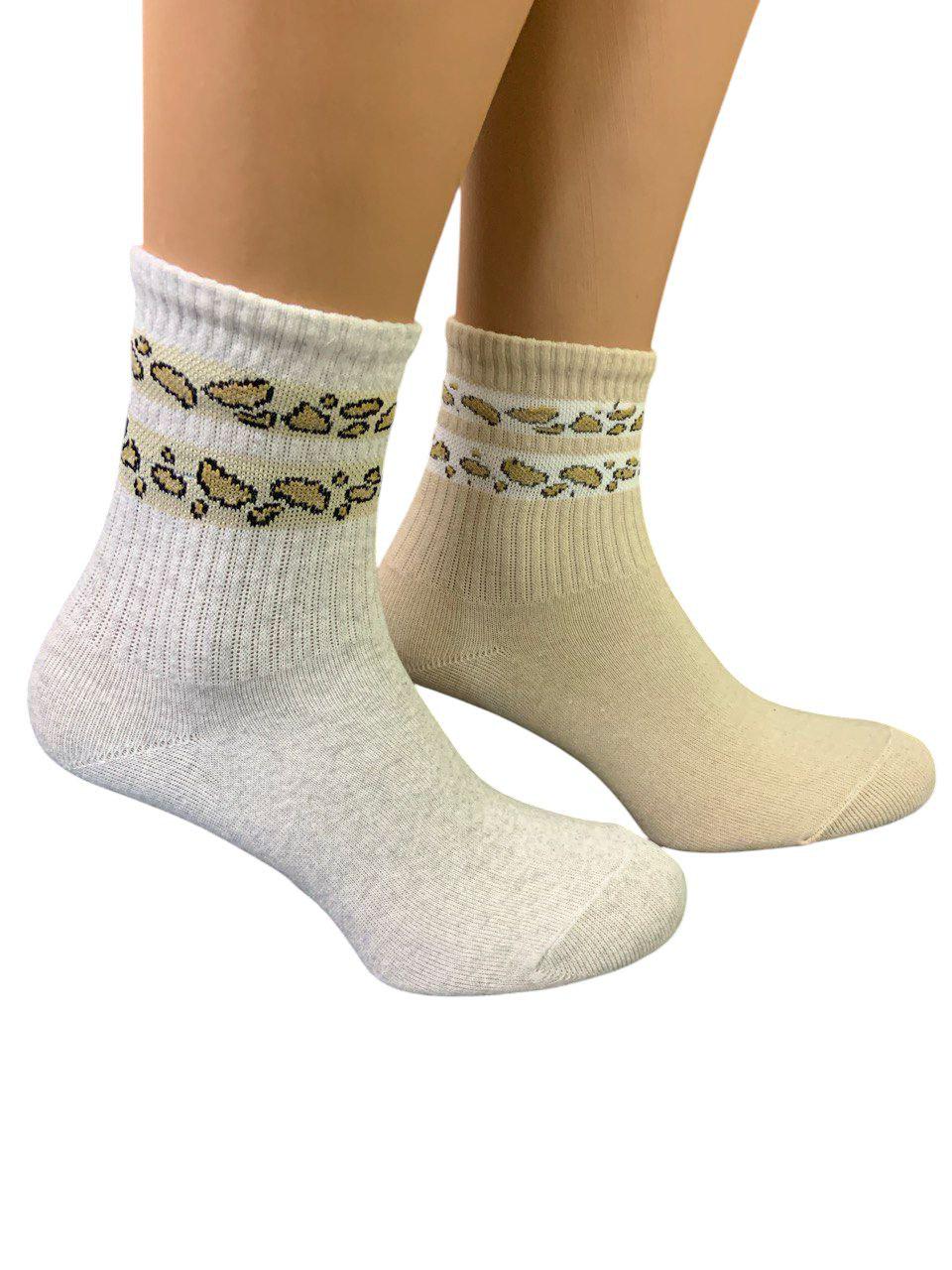Носки женские средние SS Лео р. 35-38 12 пар Белый/Серый/Бежевый (60493)