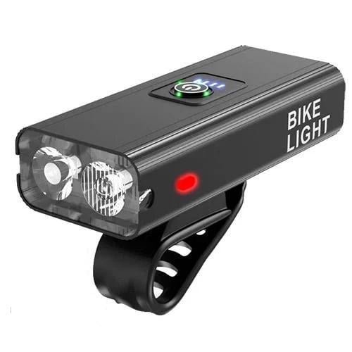 Велофонарь BK-04Pro-2T6 Aluminium со встроенным аккумулятором/дальний и ближний свет/функция Power Bank ipx6/waterproof зарядка через USB (542347)