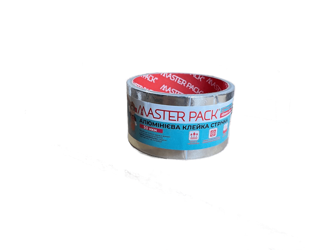 Лента алюминиевая клейкая Master Pack 48x5 м