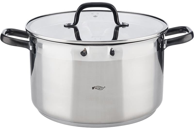 Кастрюля Bergner San Ignacio Vita из нержавеющей стали индукционная 9 л (SG-8117)