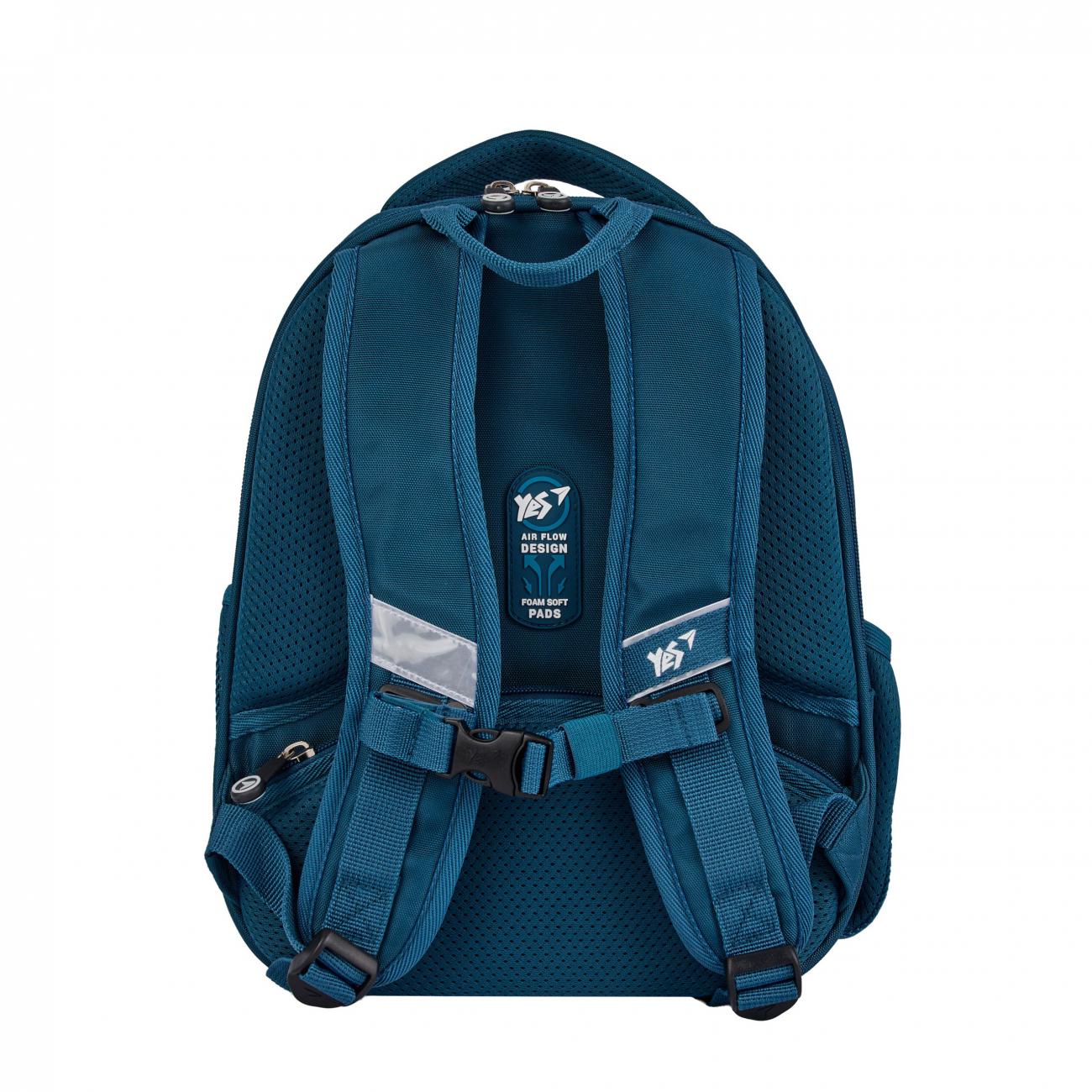 Рюкзак школьный каркасный с ортопедической спинкой YES H-100 Football Game (000995062) - фото 7 Рюкзак школьный каркасный с ортопедической спинкой YES H-100 Football Game (000995062) - фото 7