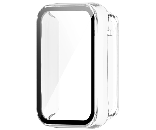 Чехол с защитным стеклом Protective Cover with Glass для Xiaomi Mi Band 8 Pro Прозрачный