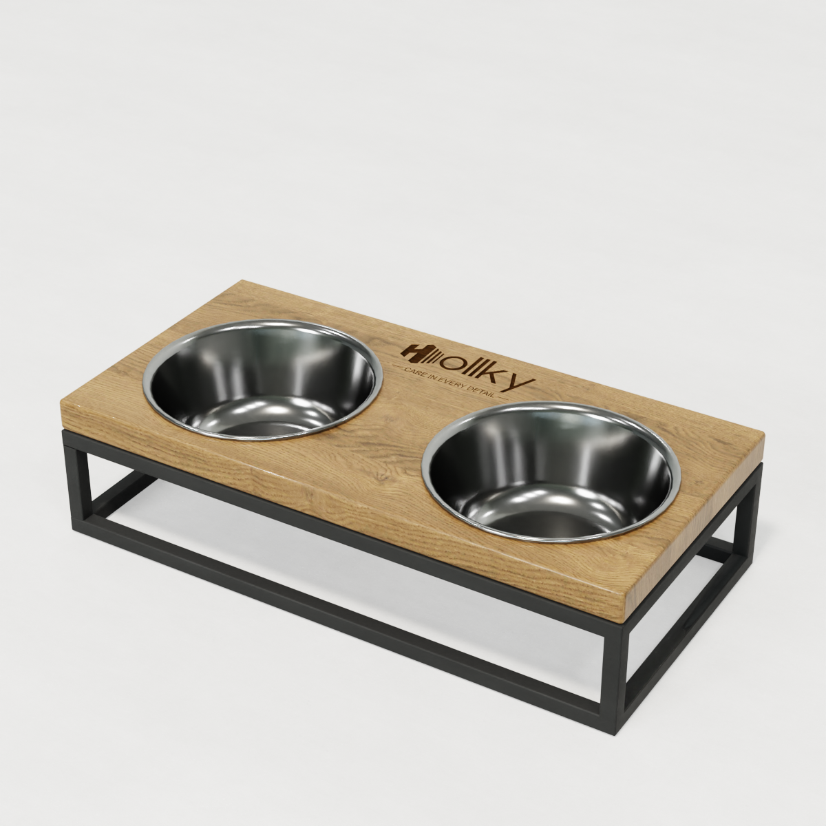 Миски на подставке для маленьких собак и котов Hollky Base S 2х0,45 л (BS-36187-GRNT) - фото 9 Миски на подставке для маленьких собак и котов Hollky Base S 2х0,45 л (BS-36187-GRNT) - фото 9