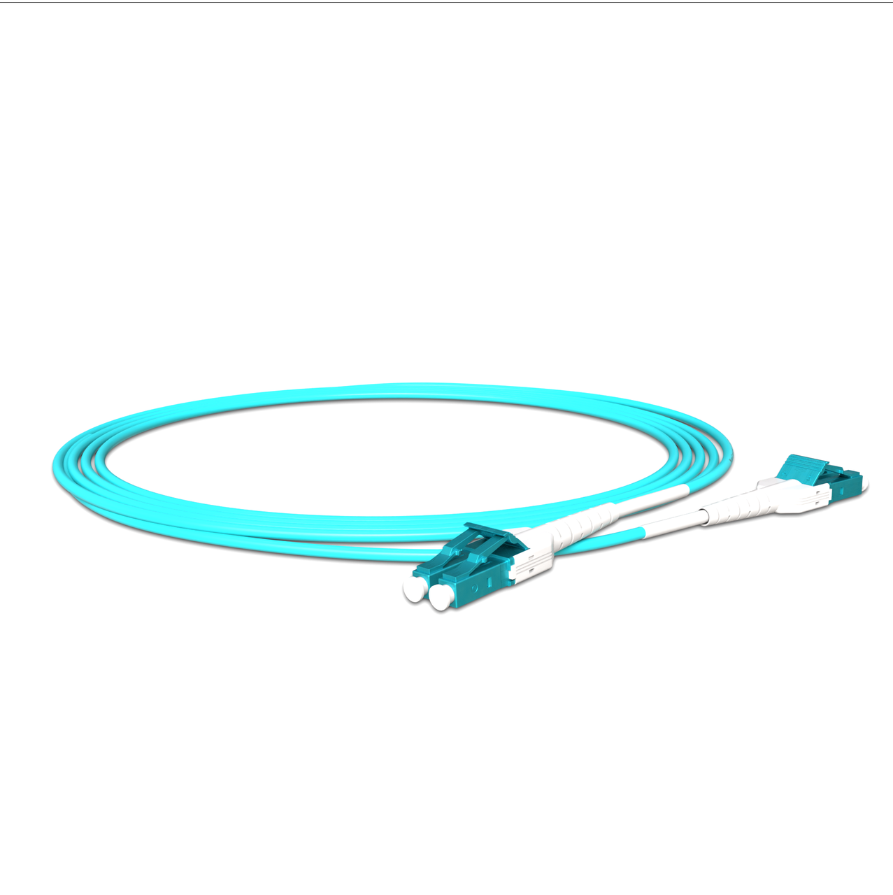 Патч-корд оптический NanoConnect LC/UPC-LC/UPC LSZH Multimode OM3 MM Uniboot 2 мм х 2 м Бирюзовый - фото 3 Патч-корд оптический NanoConnect LC/UPC-LC/UPC LSZH Multimode OM3 MM Uniboot 2 мм х 2 м Бирюзовый - фото 3