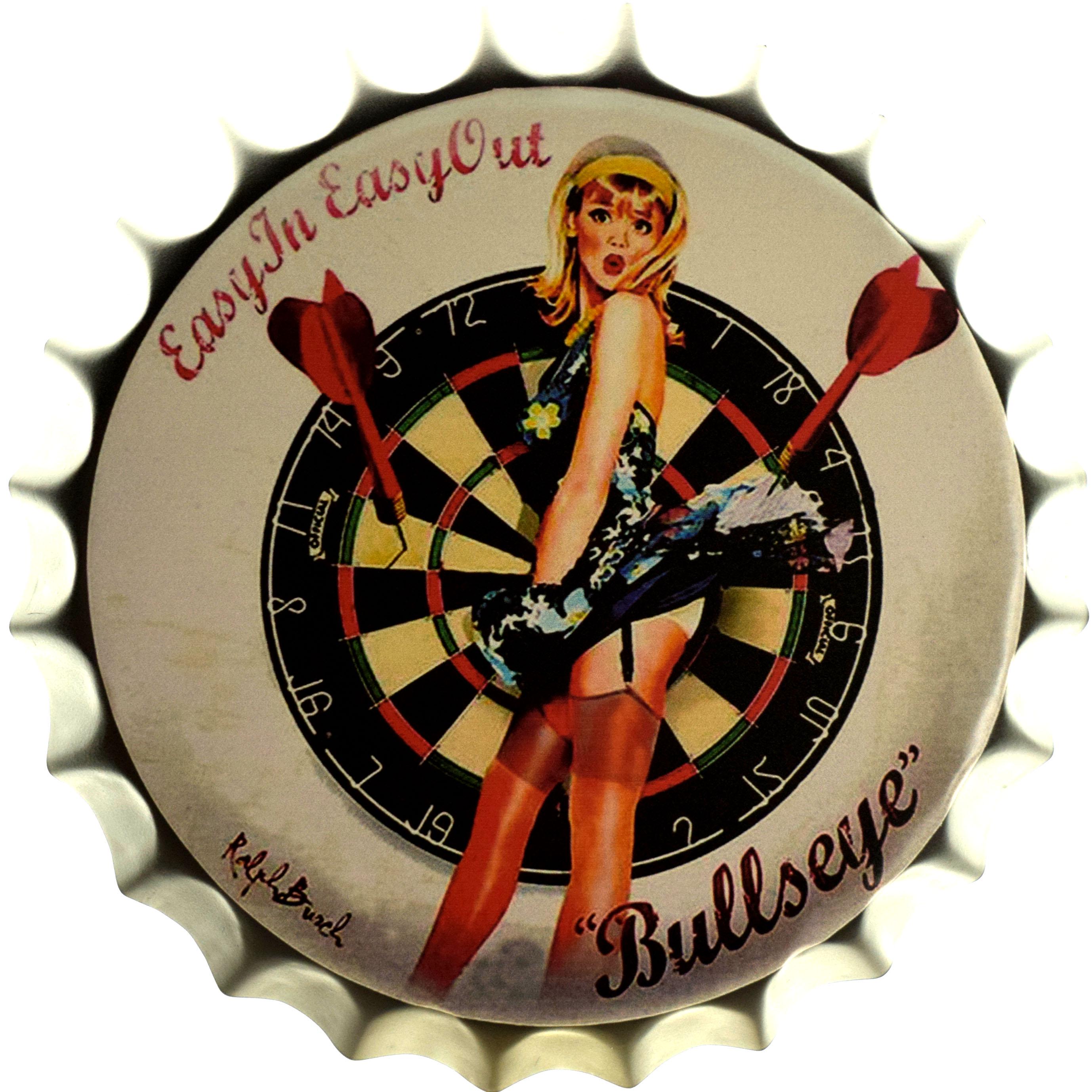 Табличка металлическая В Яблочко Pin Up крышка 35 см Табличка металлическая В Яблочко Pin Up крышка 35 см